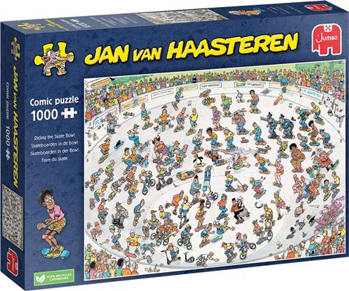 Jan van Haasteren - Skateboarden In De Bowl - 1000 stukjes puzzel - Legpuzzel