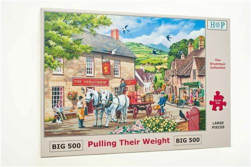 House of Puzzles Pulling Their Weight - BIG 500 Piece Jigsaw Puzzle