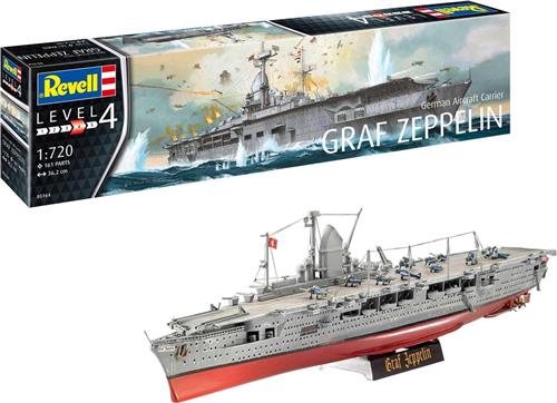 1:720 Revell 05164 German Aircraft Carrier GRAF ZEPPELIN Plastic kit.