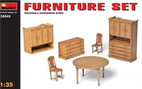 1:35 MiniArt 35548 Furniture Set Plastic Modelbouwpakket
