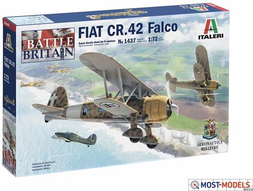 1:72 Italeri 1437 FIAT CR.42 Falco Plastic Modelbouwpakket