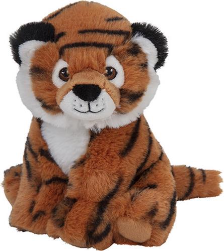 Pluche knuffel tijger van 16 cm - Speelgoed knuffeldieren