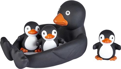 Ravensden badspeelgoed set - pinguins - moeder en kinderen - rubber - badeendjes