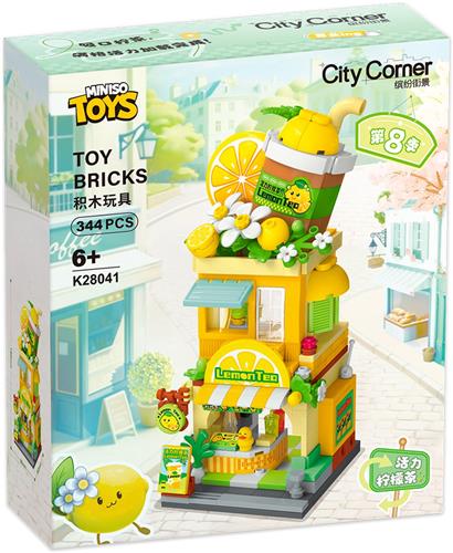 KEEPPLAY - Zesty Lemon Tea shop- GERONIMO GAMES - City Corner - Building blocks - vanaf 6 jaar oud - 344 stukjes