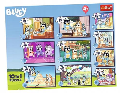 Trefl Bluey 10-in-1 Puzzel - Verhaal van Bluey