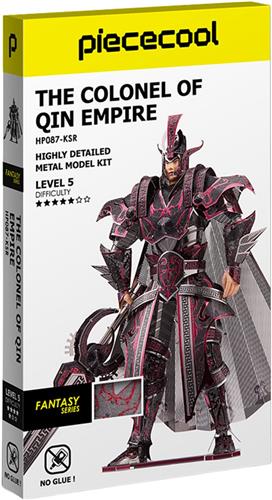 PIECECOOL - Colonel of Qin Empire - Geronimo Games - Hobby - Metalen Model - Level 5 - 3D Puzzel - Highly detailed - Color - 105 stukjes