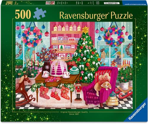 Ravensburger De Kerstboetiek - Kerst Legpuzzel - 500 stukjes