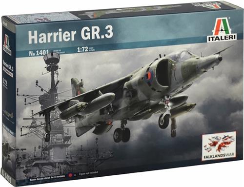 Italeri Harrier Gr. 3 1:72 Montagekit Vliegtuig met vaste vleugels