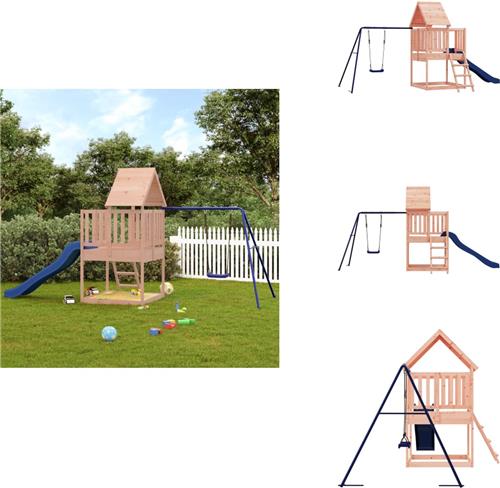 vidaXL Speelhuis - Speelhuizen - Buitenspeelsets - Speelset - Speelhuis massief douglashout