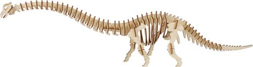 Bouwpakket 3D Puzzel Diplodocus Dino Dinosaurus van hout