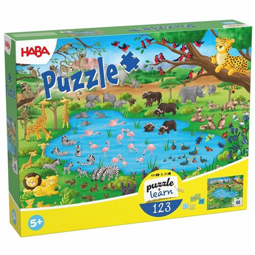 Haba lepuzzel cijfers 1-20 - combineert puzzelen, spelen en leren