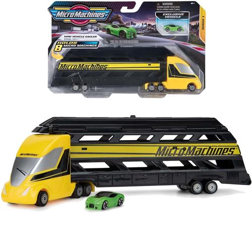 Transporter Truck met 8 Micro Machines Voertuigen & Exclusief Voertuig