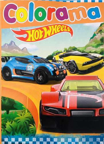 Hot Wheels Colorama Kleurboek 48 grote Kleurplaten
