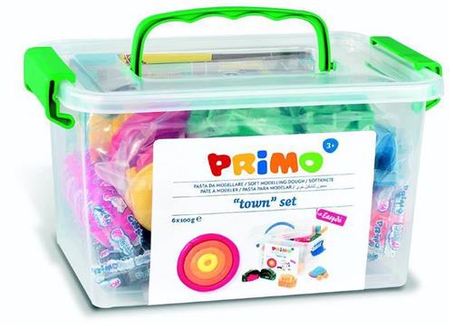 Primo 290CITYGF materiaal voor pottenbakken en boetseren Klei 100 g Meerkleurig 14 stuk(s)