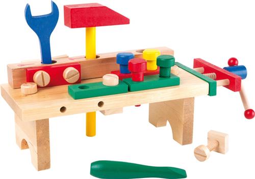 Legler Small Foot Houten speelgoed werkbank met bankschroef