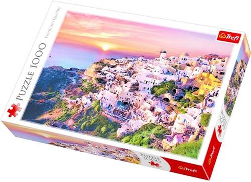 Trefl Zonsondergang Santorini puzzel - 1000 stukjes
