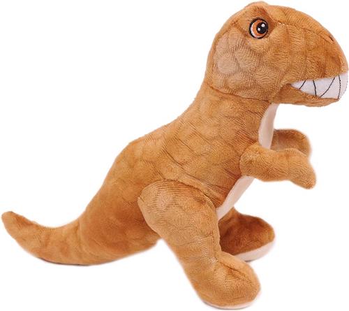 Eco Knuffel T-Rex bruin 20 cm