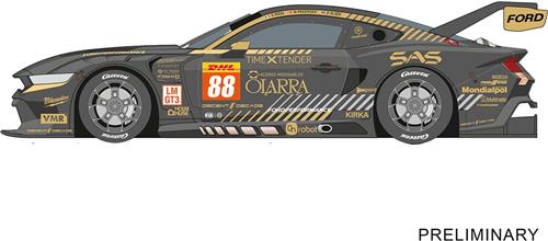 Carrera Speelgoedvoertuig Auto - DIGITAL 124 - Ford Mustang GT3 Proton Competition No.88 Spa 2024 auto