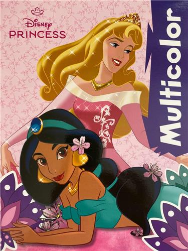 MultiColor Disney Princess Kleurboek Alladin Jasmine (Yasmine) - Doornroosje (Aurora) - 32 Pagina's - 17 Kleurplaten en 17 Voorbeelden - Voor Kinderen - Creatief - Knutselen - Uitermate Geschikt voor Kleurpotloden & Wasco