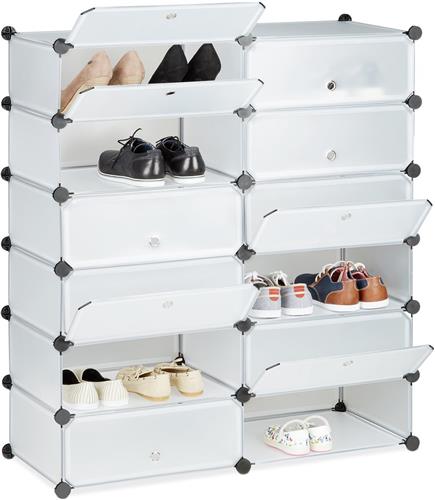 Schoenenkast - 108x94x37 cm - transparant