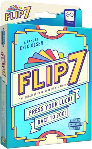 Flip 7 Kaartspel - Compact Familiespel - Mix van Geluk en Strategie - Partyspel - Snel en Makkelijk te Leren - Engels