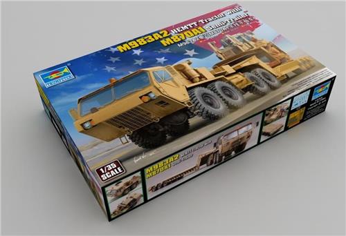 1:35 Trumpeter 01055 M983A2 HEMTT Tractor with M870A1 Semi-Trailer Plastic Modelbouwpakket