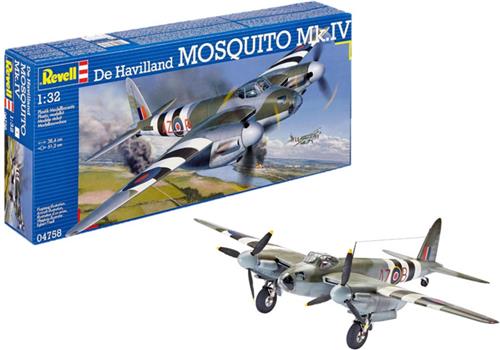 1:32 Revell 04758 De Havilland MOSQUITO MK.IV Plastic Modelbouwpakket