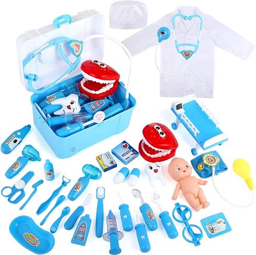 Equivera Dokterset Speelgoed - Doktersset - Speelgoed Doktersset - Dokterskoffer - Rollenspel - Cadeau