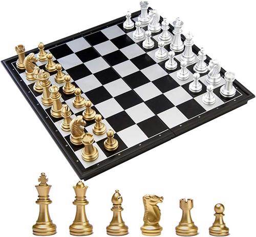 Solacis Magnetisch schaakspel - Magnetisch schaakbord - Reis schaakspel - Schaken - Schaakspel - Must have!