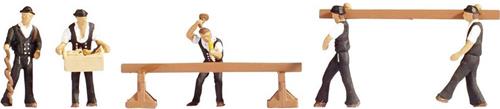 NOCH 15051 H0 Aan het werk figuren Geverfd, Staand