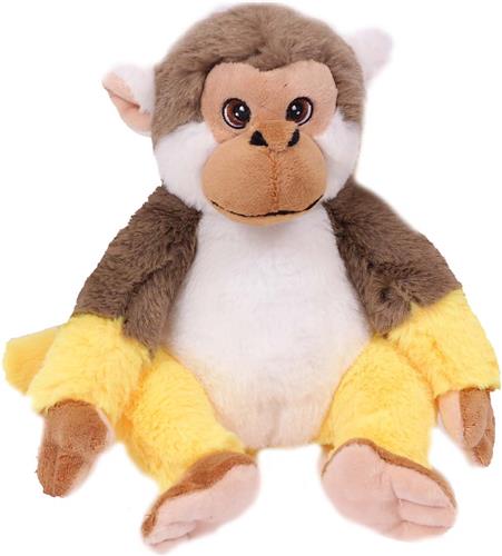 PIA Soft Toys - PLuche Knuffeldier Doodshoofdaapje zittend ECO - 20 cm: 100% Ecologisch, 100% Lief
