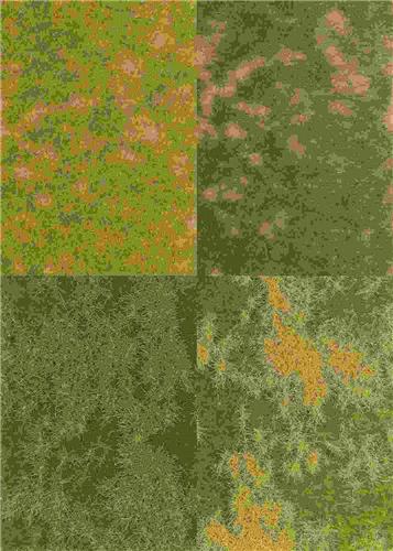 Busch - Bodendecker 4er Set (Bu1300)