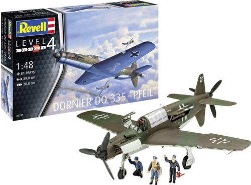 1:48 Revell 03795 Dornier Do 335 Pfeil - Propeller Vliegtuig Plastic Modelbouwpakket