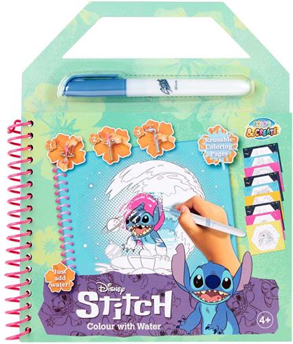 Disney Stitch Waterkleurboek - Kleurboek voor Kinderen - Kleurboek Jongen - Kleurboek Meisje