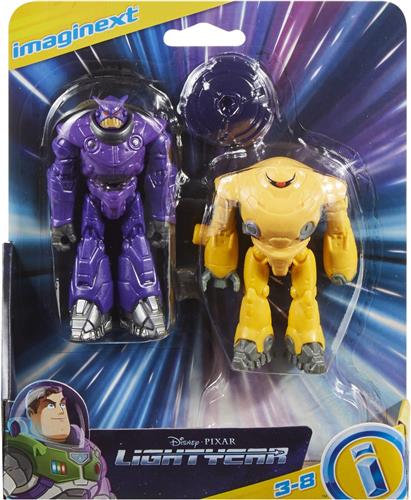 Disney Pixar Lightyear Zurg en Zyclops - Speelfiguren set - 6 cm groot - Inclusief accessoire