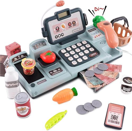 Equivera Speelgoed Kassa - Speelgoedkassa - Met Accessoires - Speelgoed Winkeltje - Speelgoedwinkel