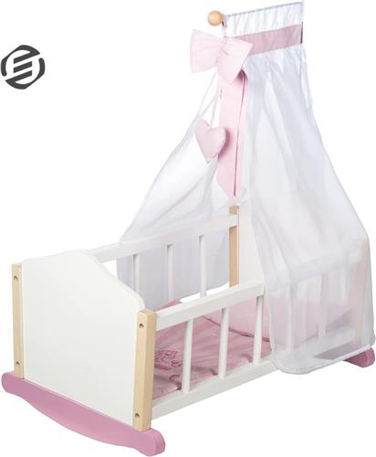Equivera Poppenbed - Poppenbedje - Poppenhuis Meubels - Speelgoed voor Meisjes - Cadeau