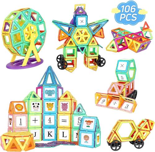 Solacis Magneet speelgoed - Magneetspeelgoed - Magneet speelgoed constructie - Magneet speelgoed bouwen blokken - Must have!