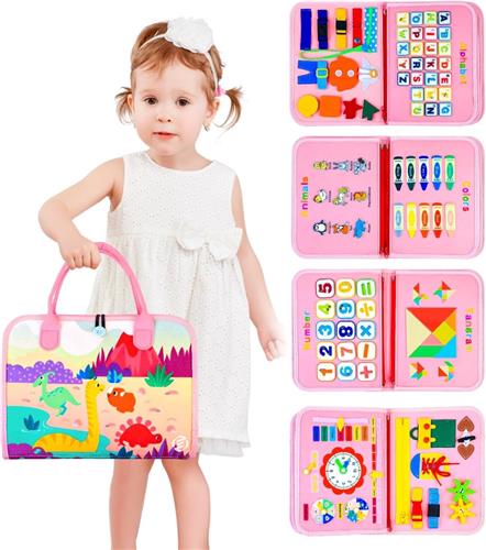 Equivera Busy Board - Montessori Speelgoed - Busy Board Montessori - Activity Board - Activiteitenbord - Motoriek Speelgoed - Educatief - Sensorisch Speelgoed