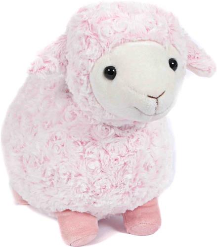 PIA Soft Toys Pluche Knuffeldier Schaap staand roze - 35 cm