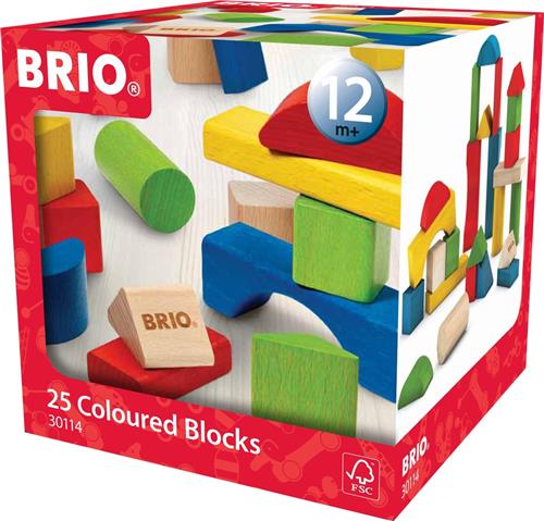 BRIO Gekleurde blokken 25 stuks - 30114
