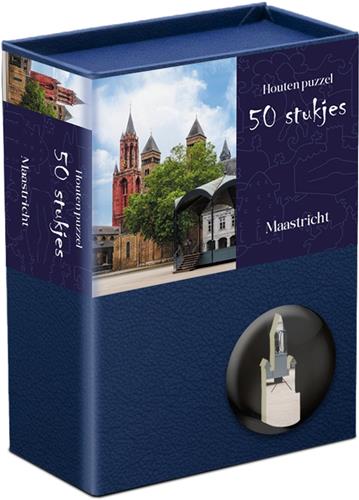 Tucker's Fun Factory houten puzzel Maastricht 50 stukjes speelgoed.