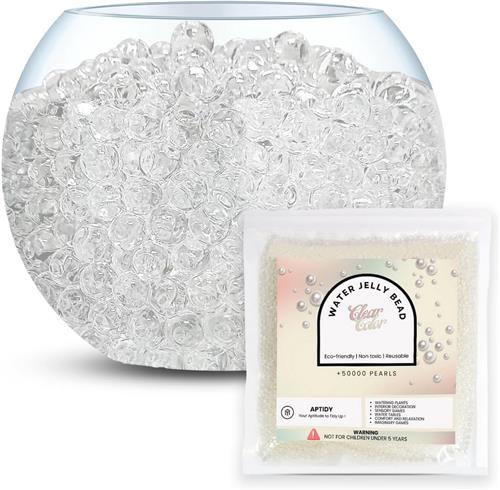 Transparante Waterparels voor Decoratie - 20.000 stuks Hydrogelballen voor Vaas, Potgrond en Bloemen