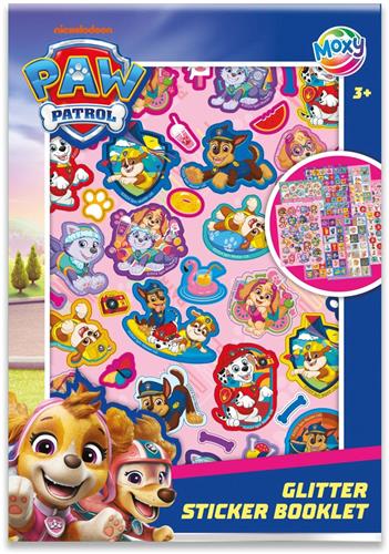 Moxy Paw Patrol glitter stickerboek - A5