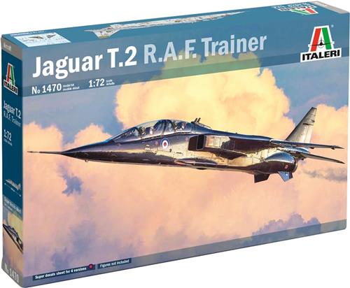 1:72 Italeri 1470 Jaguar T.2 - R.A.F. Trainer - Vliegtuig Plastic Modelbouwpakket