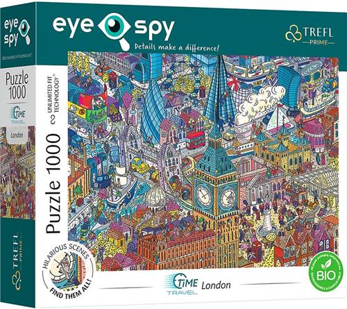 Trefl Trefl - Puzzles - 1000 UFT EYE-SPY - Time Travel: London, United Kingdom_FSC Mix 70%