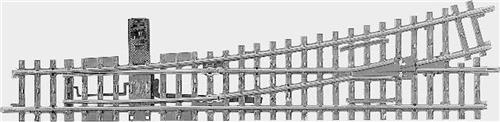 H0 Märklin K-rails (zonder ballastbed) 22715 Wissel, Links 225 mm 1 stuk(s)