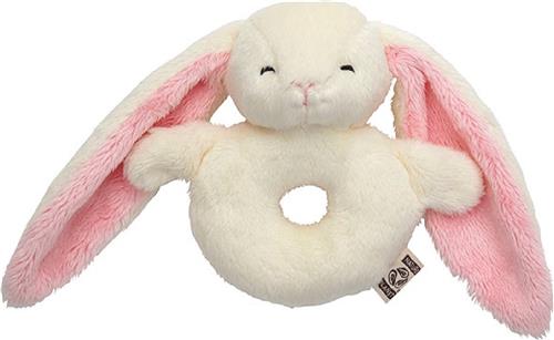 Nature Planet Zachte rammelaar Konijn  (100% Oeko-Tex gecertifieerd)