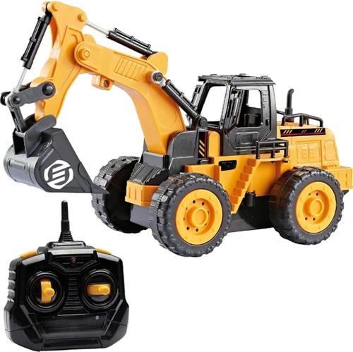 Equivera Bestuurbare Graafmachine - Afstand Bestuurbaar - Voor Kinderen vanaf 6 Jaar - Kinderspeelgoed Graafmachine