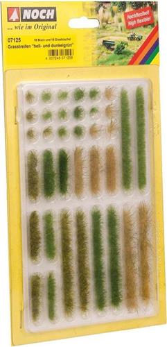 NOCH 07125 Grasstrips Lichtgroen, Donkergroen